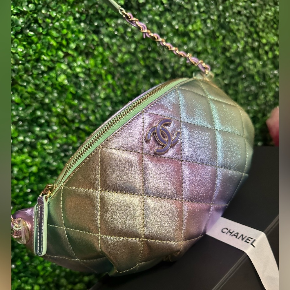 CHANEL Chrome Lambskin Unicorn Bumbag 24C